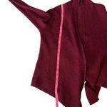 Eileen Fisher Wool Mohair Cashmere blend Drape Cardigan Red Purple Sz S Photo 4