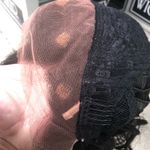 Black brown highlights beach waves Lacefront Wig Photo 5