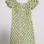Bailey blue Daisy Puff Sleeve Button Dress - Size‎ L Photo 0