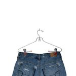 American Eagle  Women's Mini Skirt A-Line Button Fly Distressed‎ Lined Denim 4 Photo 6