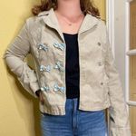 Anthropologie  "Elevenses" Corduroy Blazer w/ buttons & bows - 6 Photo 2