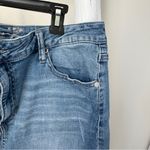 Seven7 Women’s Mini Frayed Denim Blue Skirt Size 14 Photo 5