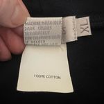 Tweeds navy 100% cotton minimalist contemporary casual turtleneck top, size XL Blue Photo 4