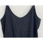 Jones New York Y2K Tank Top Medium Black Lace Stretch Knit Cropped Office Siren Photo 1