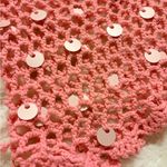 SheIn Pink Crochet cover up with sequins Photo 5
