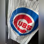 MLB 5th & Ocean Chicago Cubs White and Blue Striped Tank Top Size XL Photo 1