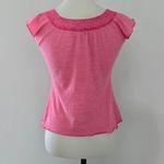 Hot Tempered Y2K Pink Striped Cap Sleeve Top Size Medium Photo 4