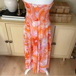 CIN CIN Vagabond Maxi Skirt in Bloom Sheer Colorful Size Medium‎ Orange Photo 4