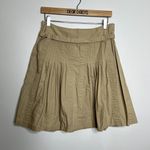 Ann Taylor Loft Beige Pleated High Waist A Line Skirt Photo 2