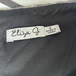 Eliza J  Y2K Lacy Knee length Cocktail Dress Long chiffon puff sleeves Grey Sz 6 Photo 10