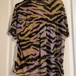 Beach Bunny  Zebra Print Sheer Sienna Beach Shirt Coverup Medium Resort Vacation Photo 1