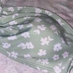 green floral bandeau bikini top Photo 1