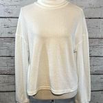 Blushmark  Cropped Thermal Long Sleeve Turtleneck White-Medium Photo 0