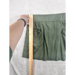 Ibex Womens Wool Skirt Sz Medium Solid Green Pockets Pull On Activewear Winter Photo 4