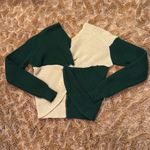 No Boundaries  Two-Tone Green and Cream Sweater size XS Photo 5