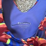 Athleta NWT  Blue & Red Floral Conscious Crop Printed Small Photo 2