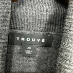 Nordstrom Trouve Angora Turtleneck Roll Neck Sweater XS Charcoal Cozy Minimalist Capsule Photo 2