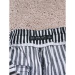 ZARA  Striped Paperbag Pants XS Black Belted Preppy Career Minimal Coastal Fall Photo 4