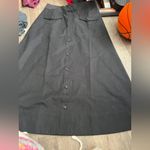 Tuckernuck NWOT  Elegant Black Button-Down midi Skirt size 8 Photo 3