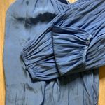 Maje Luciane Bleu Cold Off Shoulder 3/4 Sleeve Blouse Size 1 -Small Photo 5