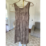 Sonoma  Paisley Sleeveless Midi Dress Brown Neutral Taupe Boho Resort Summer Vaca Photo 2