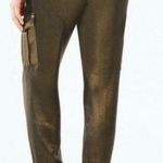 BCBG Maxazria Cian Metallic Cargo Joggers Black Gold Photo 1