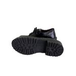 Madden Girl black croc-embossed leather lace-up Platform Oxford Casual Shoe Photo 12