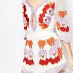 L'ATISTE by Amy Floral Cut-Out Romper Size Large Photo 0