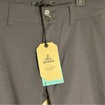 prAna  Halle Stretch Roll Up Hiking Gray Pants Short Inseam 30" Women's Sz 12 NWT Photo 1
