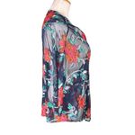Chenault Women's Floral Embroidered Sheer Mesh Swim Coverup Kimono Size L Size L Photo 4