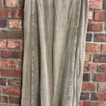 Womens button up rayon embroidered top and skirt set brown small Photo 9