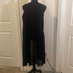 NWOT 2 EXTREMZ black Vest Unique Fringe Sz M Cut‎ from the sides Size M Photo 7