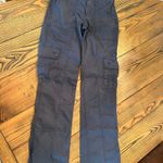 Hollister Mid-Rise Relaxed Boot Cut Cargo Pants In Slate Blue, Size 23R Photo 0