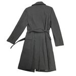 Ann Taylor Loft Women's Black Wool Blend Long Coat Size 8 Photo 3