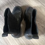 Ash  Black Leather Combat Boots Chic Platform Photo 6