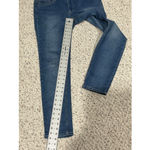 Woman’s Glitter Scape 6 Blue Jeans Straight Leg Stretch Rhine Stones Photo 6