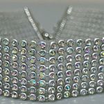 8 Stack Diamond Diamonds Choker Collar Necklace Jewelry 💎 Silver Photo 0