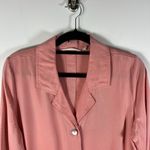 Soft Surroundings Women L Coral Fringe Hem Lagenlook Beachy Ravina Shirt Jacket Photo 1