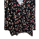 Kate & Mallory Women's 1X Multicolor Abstract V Neck Blouse Casual Art to Wear Photo 2