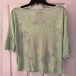 Lauren Moshi Hang Loose Peace Sign Green & Pink Women’s Oversized Tee Size Small Photo 5