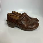 B.o.c. Concept Peggy clogs brown embossed‎ leather size 9 Photo 2