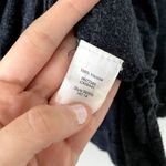 Madewell navy blue dark long sleeved top cropped v-neck shirt soft comfortable Photo 4