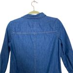 ZARA Trafaluc Denim Raw Hem Shirt Dress Sz S Photo 3