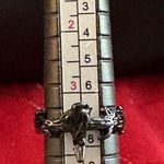 Black Goth Gothic Punk Grunge Emo Crow Witch Ring Size 4 Photo 0