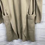 Twelve Love Womens size Small Long Line Open Cardigan Tan Beige Vanilla Girl Photo 7
