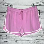 Ideology Performance NWT 2X Purple White Stripe Pull-On Athletic Shorts w Lining Photo 0