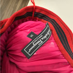 Salvatore Ferragamo  Red Pink Lace Midi Skirt Size 4 Photo 6