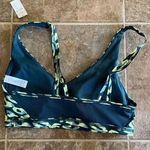 Aerie Offline By Goals Plunge Sports Bra Green Size Medium Photo 4
