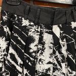 Helmut Lang  Pants sz P Black and White abstract print pants Photo 4