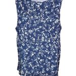 Woman Within  Lightweight Floral Button Up Sleeveless Blouse Tank Top Size 22/24 Photo 0